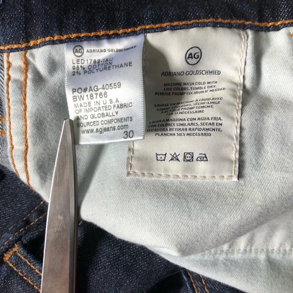 Excellent AG Adriano Goldschmied The Isabelle High Rise Straight Crop, Size 30 - Picture 5 of 5